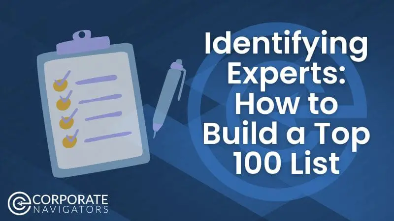 identifying experts how to build a top 100 list