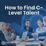 finding c level talent hero image with executives shaking hands