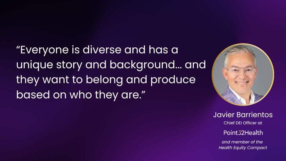 Javier Barrientos quote on diversity equity and inclusion for corporate navigators