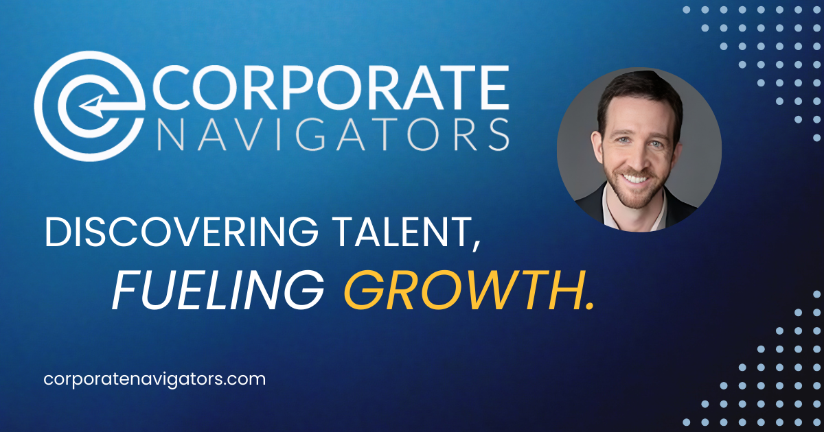 picture of mitch golob and corporate navigators logo with slogan discovering talent, fueling growth