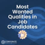 a blue background with white text most wanted qualities in job candidates