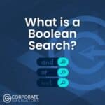 a blue background with white text what is a boolean search