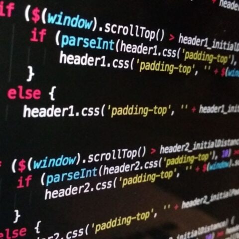 picture of code in a computer technology