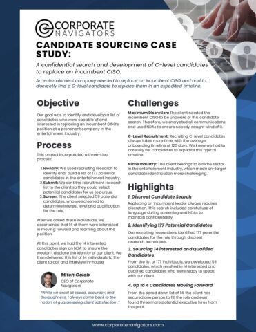 Candidate sourcing case study 2 pdf